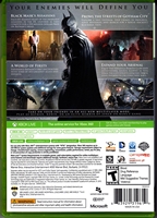 Xbox 360 Batman Arkham Origins Back CoverThumbnail